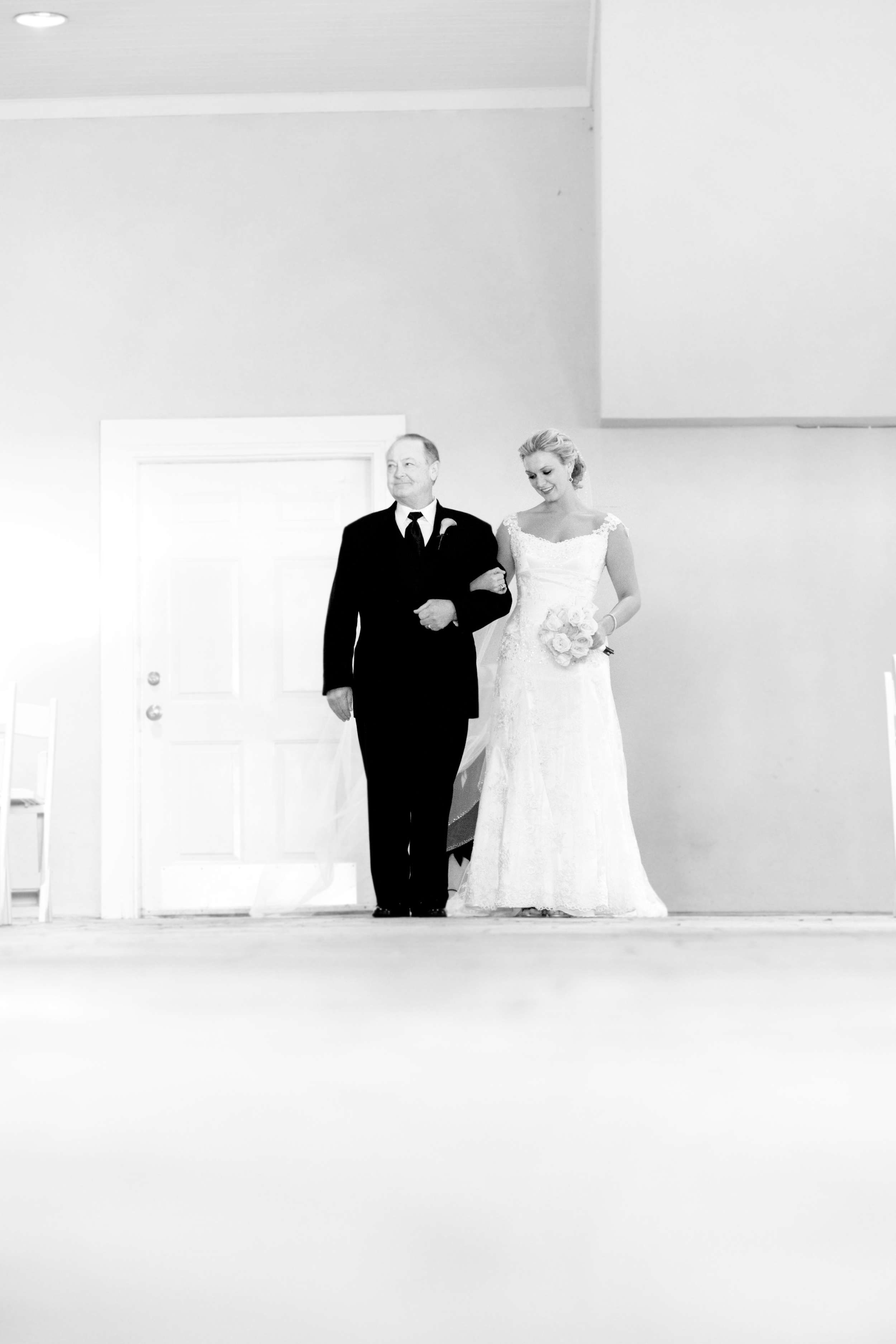 The beautiful bride and her father!