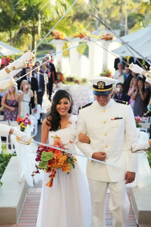 TGIF: Military Navy Wedding Details 