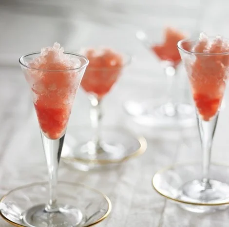 Grapefruit and Campari Granita would be so refreshing at the end of a meal or in between courses as a palate cleanser. 