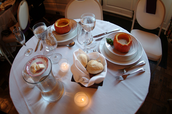 We love that one of our past brides wanted to have Pumpkin Soup in a baby pumpkin!