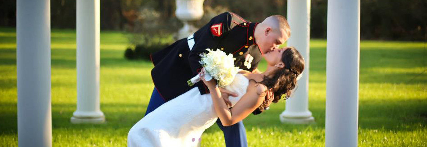 Brides Across America offers a free bridal gown to qualified military bride.We think that is a pretty special and wonderful company!!