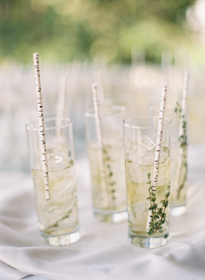 Birch Drinking Straws - We love a good cocktail and having a drinking straw that looks like birch is a perfect little detail!