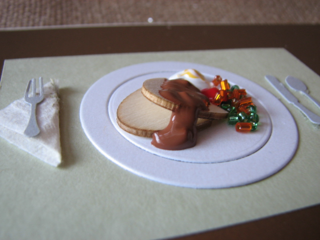 Here it is! The finished plate. Yum yum! 