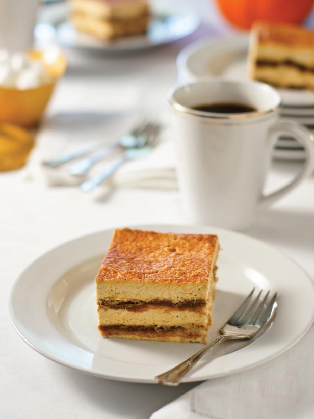 Pumpkin Cheesecake Tiramisu - The idea of tiramisu anything makes us happy and combining it with pumpkin is brilliant! Another dessert that can be made ahead of time.