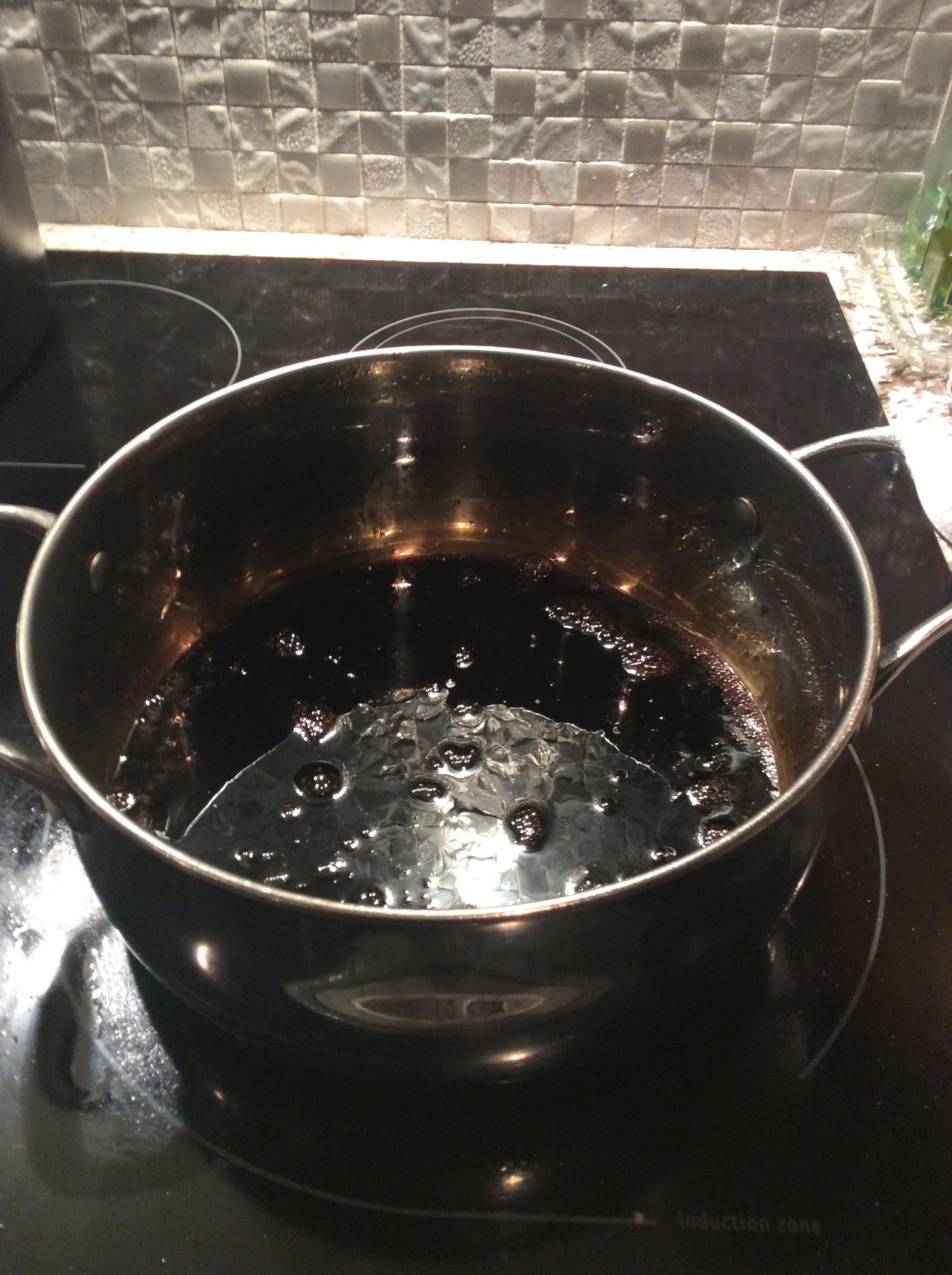 At first the cola will look like water boiling. Be patient!