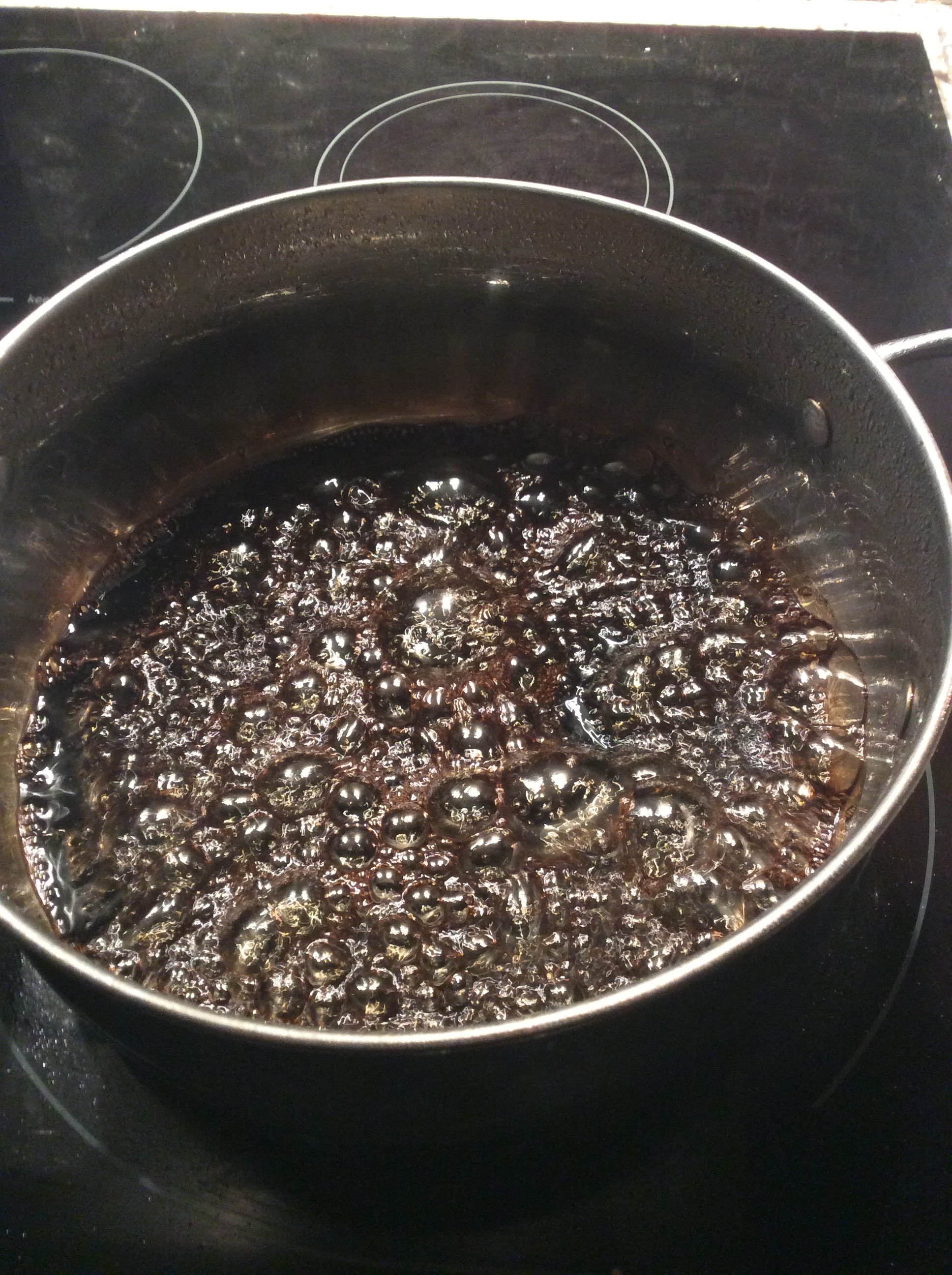 As the water evaporates the bubbles will get larger.