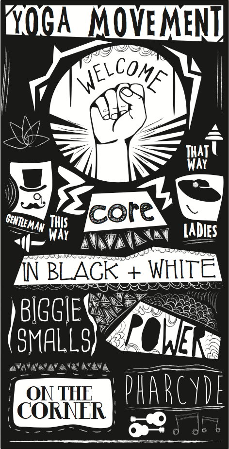 Yoga Movement first wall mural