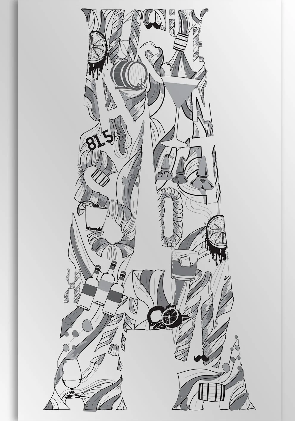 Auchentoshan, Whiskey, Scotch Illustrations