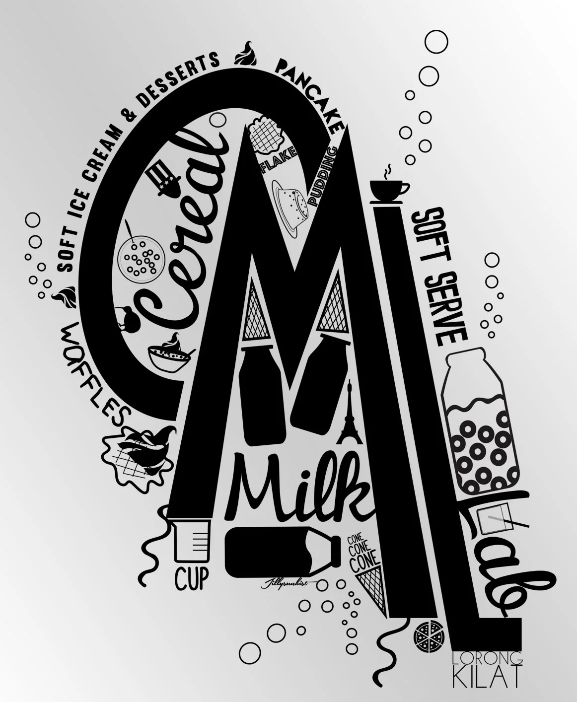 Wall Mural at a F&B outlet