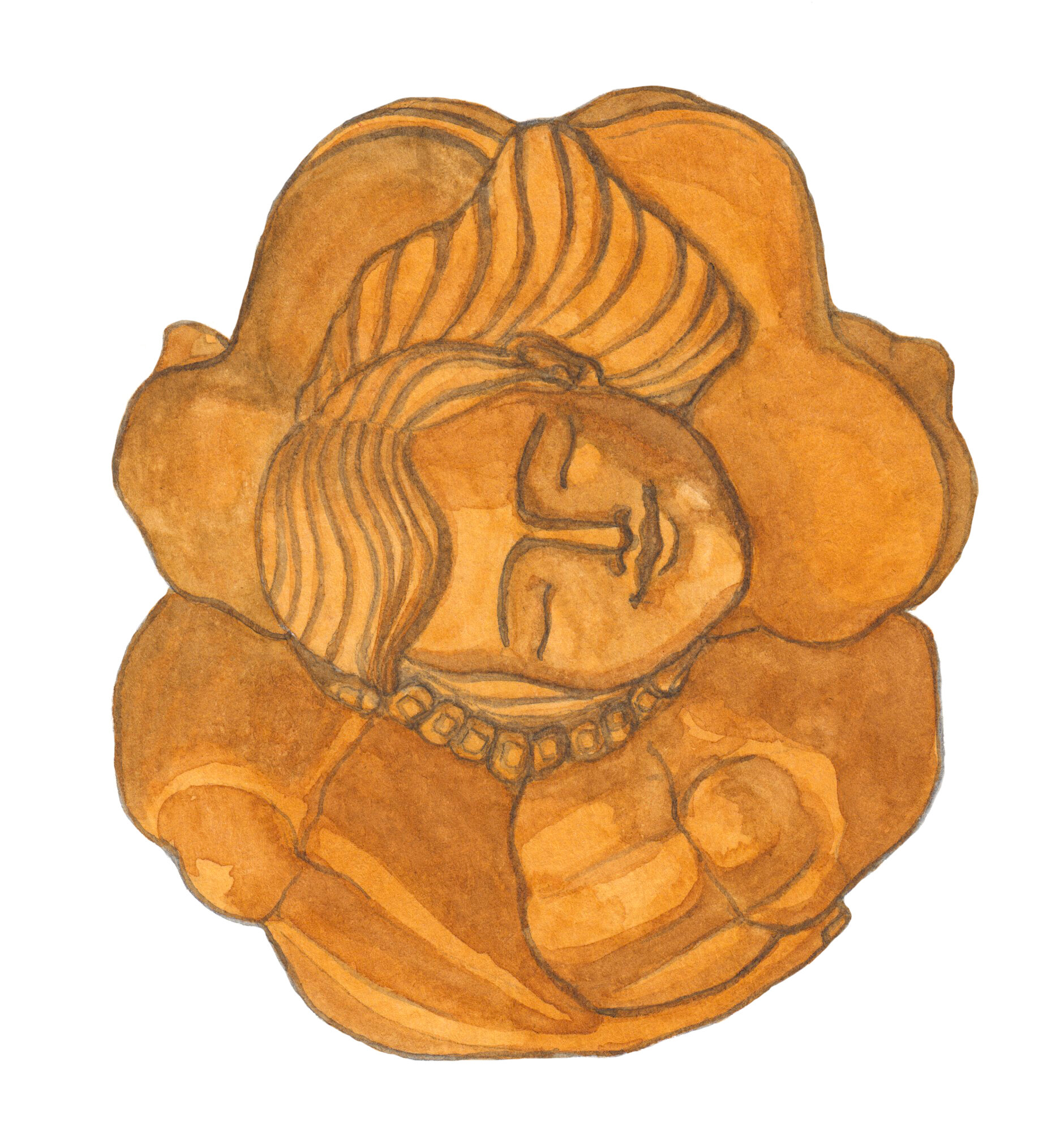  Items of my Mother: 2  -watercolor on paper 