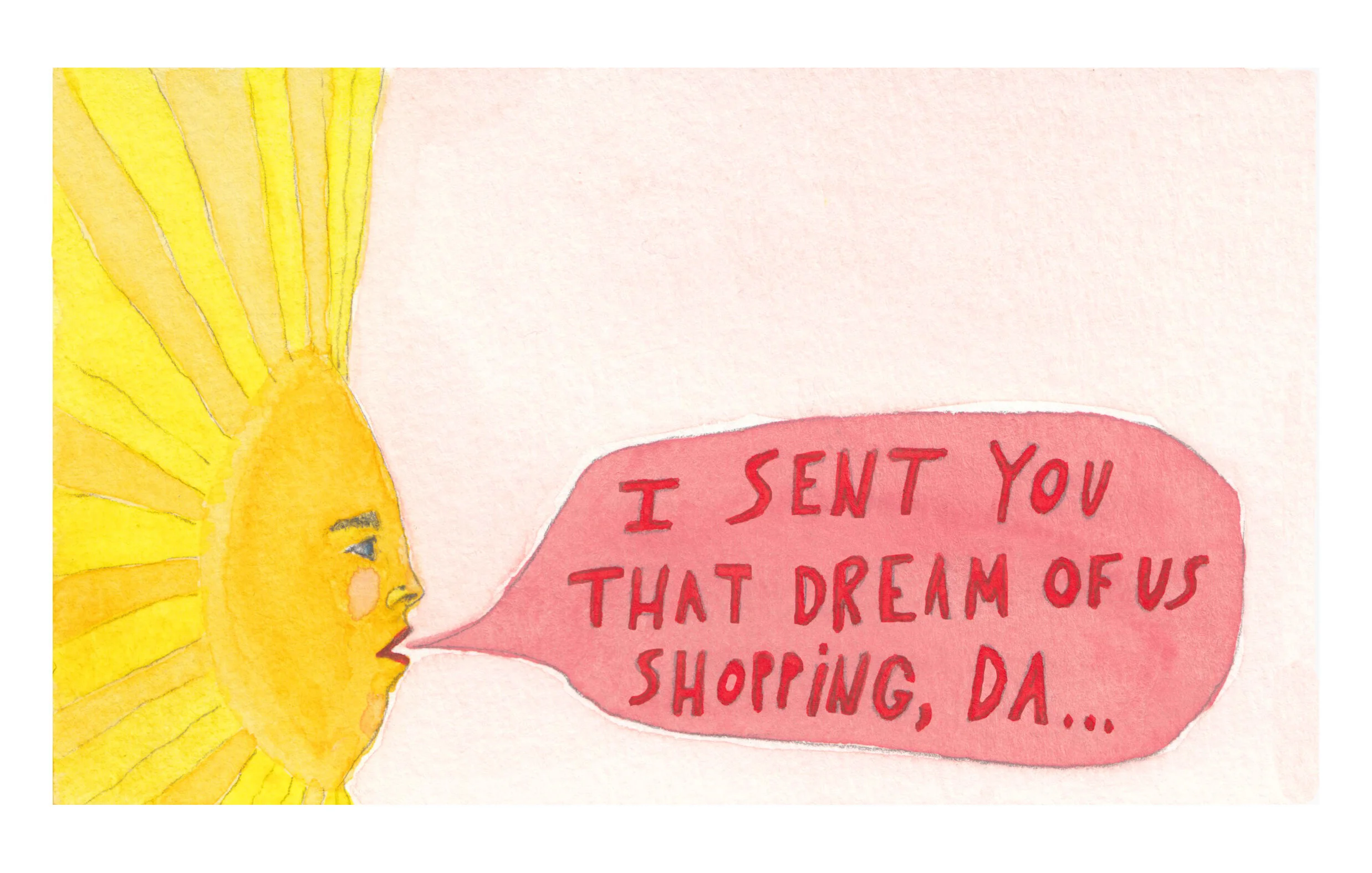  My Mother, My Dream (cont.)  -watercolor and graphite on paper 