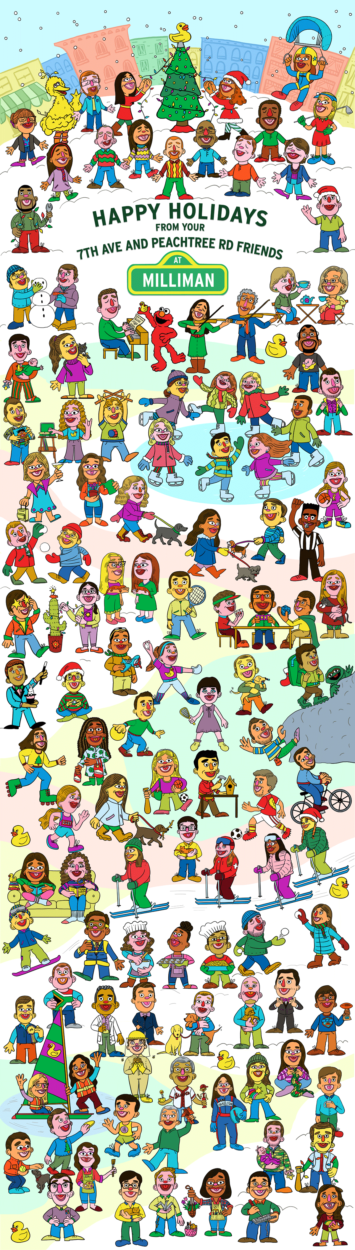 2022 annual holiday card for Milliman