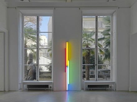 Minimalist light sculptures of artist Dan Flavin