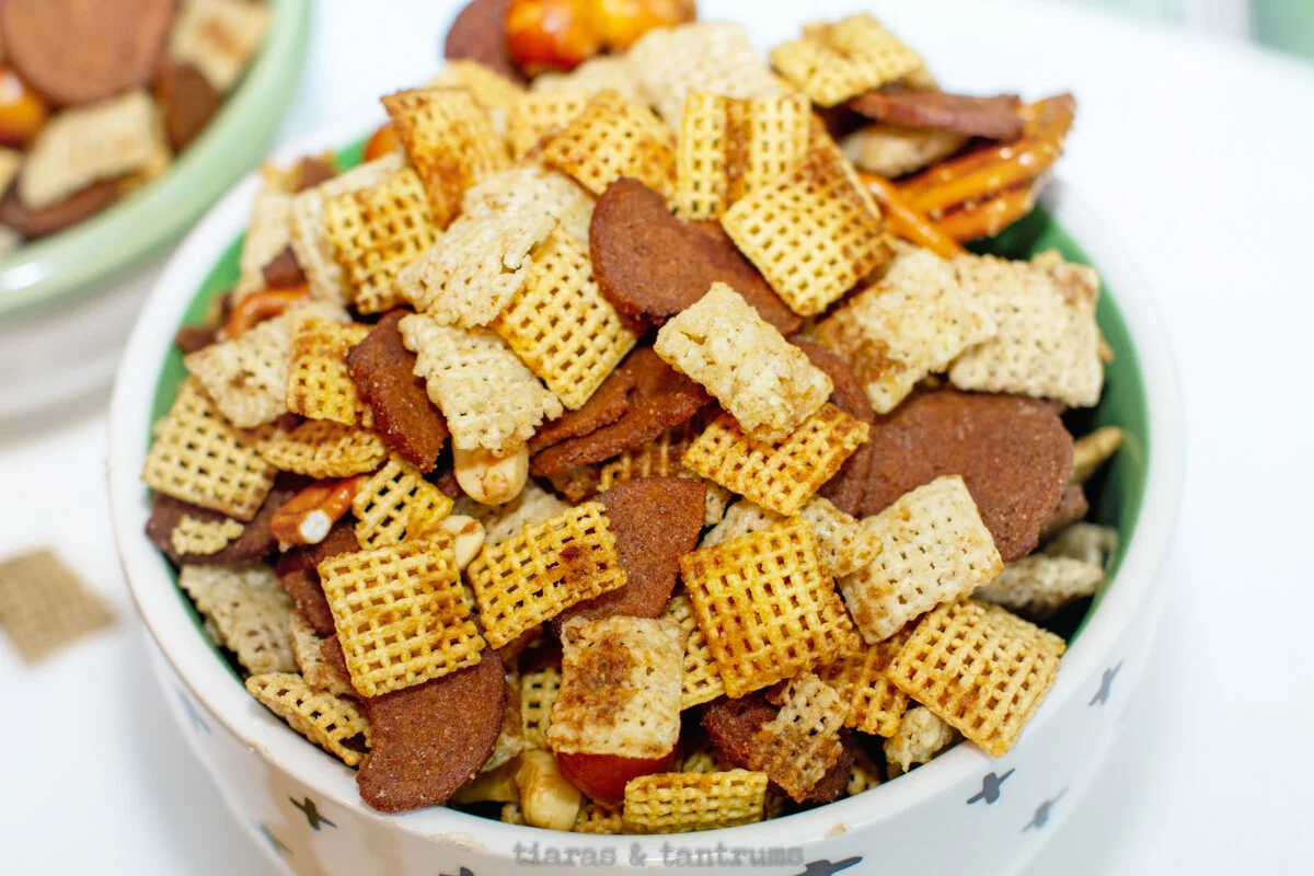 The Best Extra Bold Savory Chex Mix Recipe — Tiaras & Tantrums