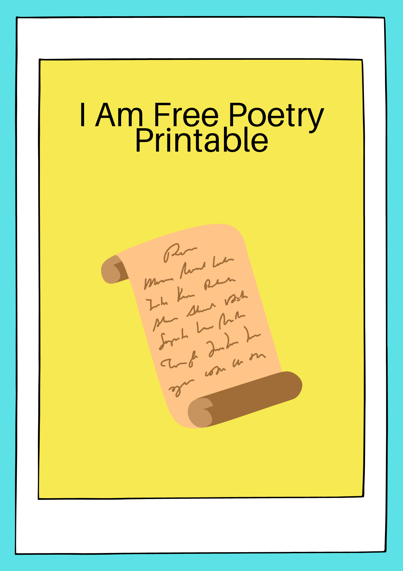 I AM POEM FREE PRINTABLE — Tiaras & Tantrums Pertaining To I Am Poem Worksheet