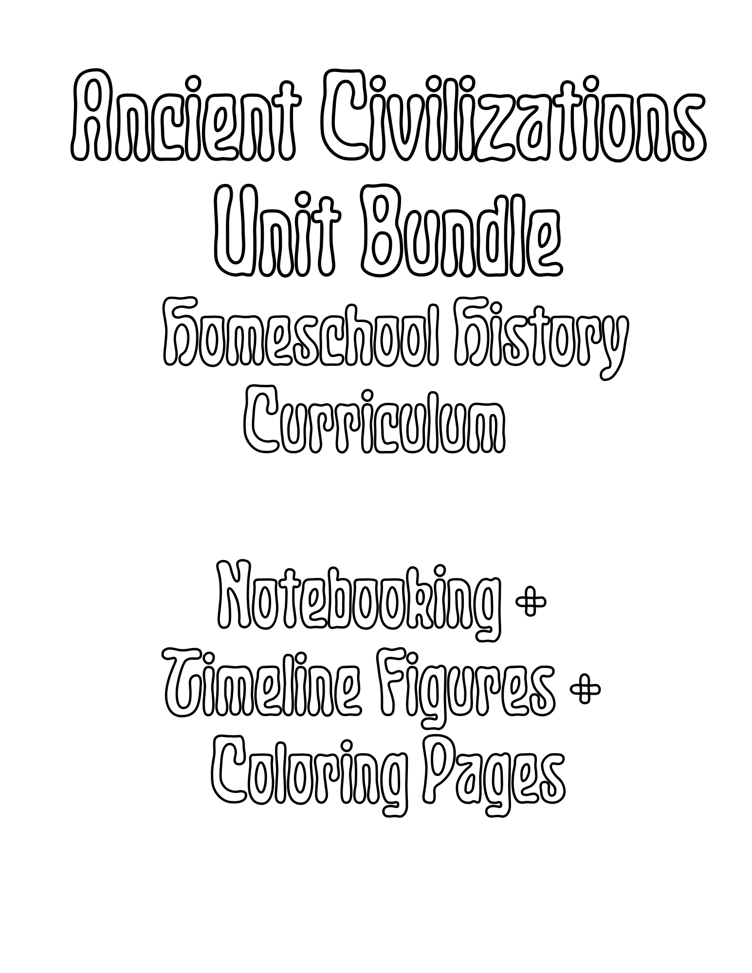 Ancient Civilizations Bundle Homeschool History Curriculum — Tiaras ...