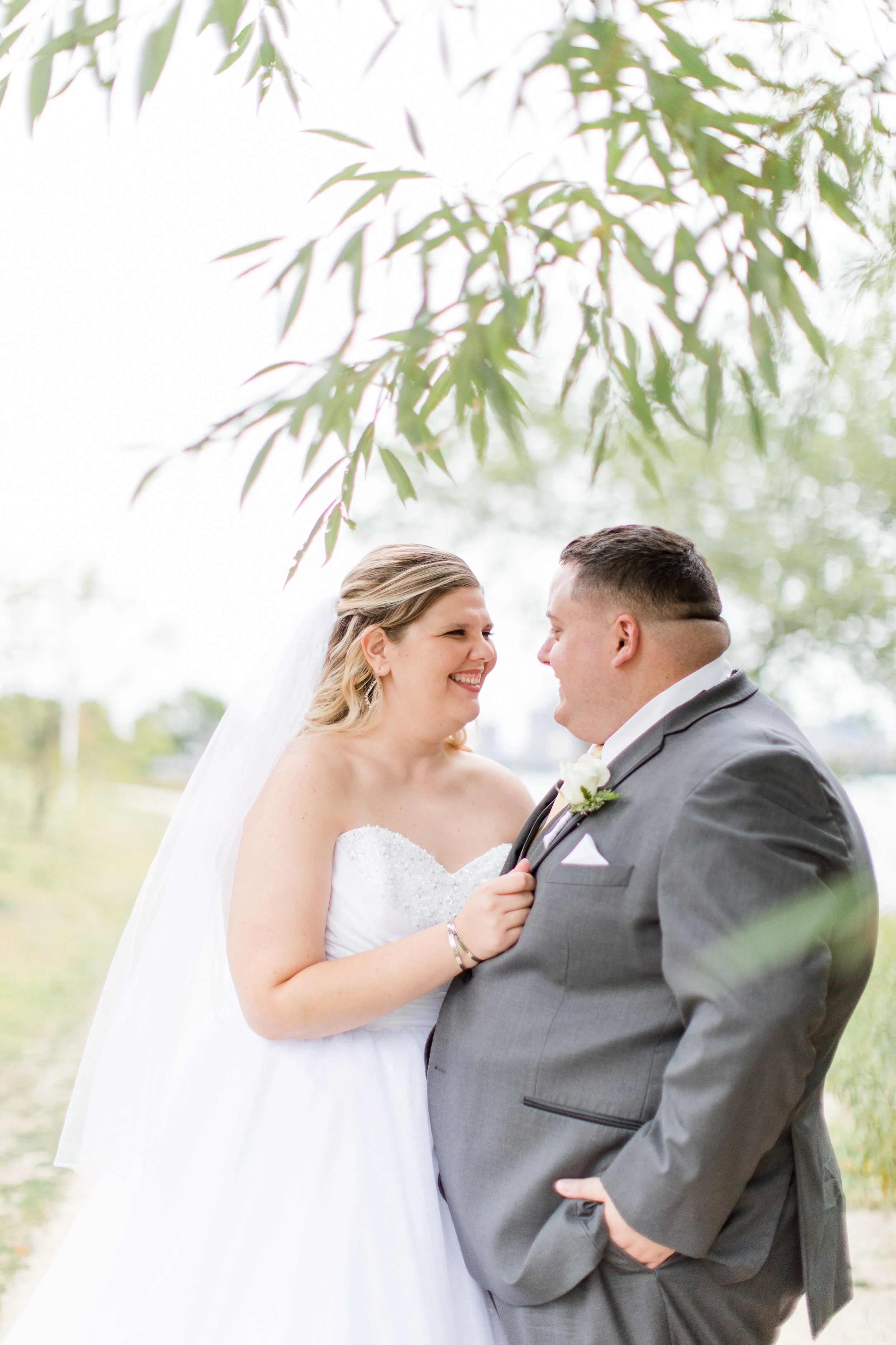 Caitlin + Kevin outside their reception at the Hyatt Regency (Cambridge, MA)