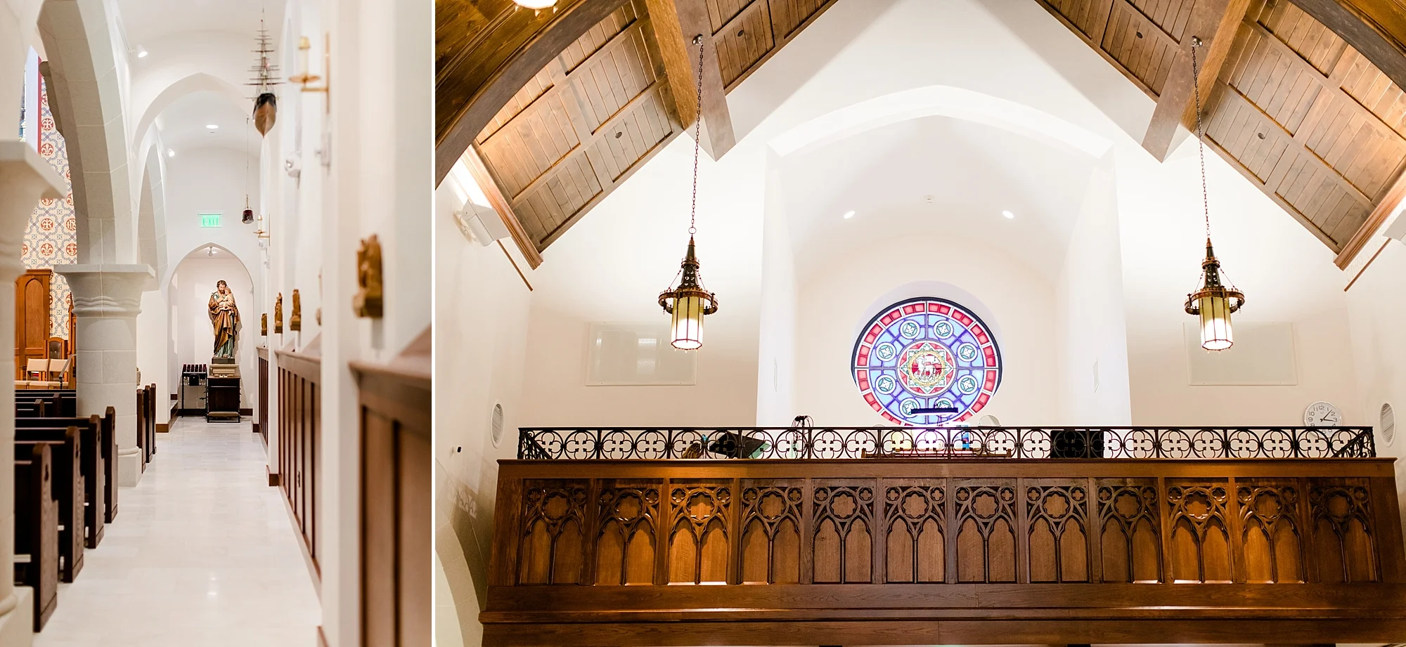 Inside Our Lady of Good Voyage in Boston, MA
