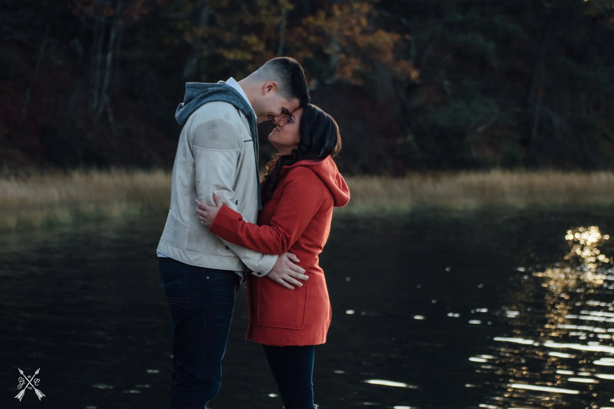 Whitney + Bobby at their Goddard Memorial State Park engagement session (East Greenwich, RI)