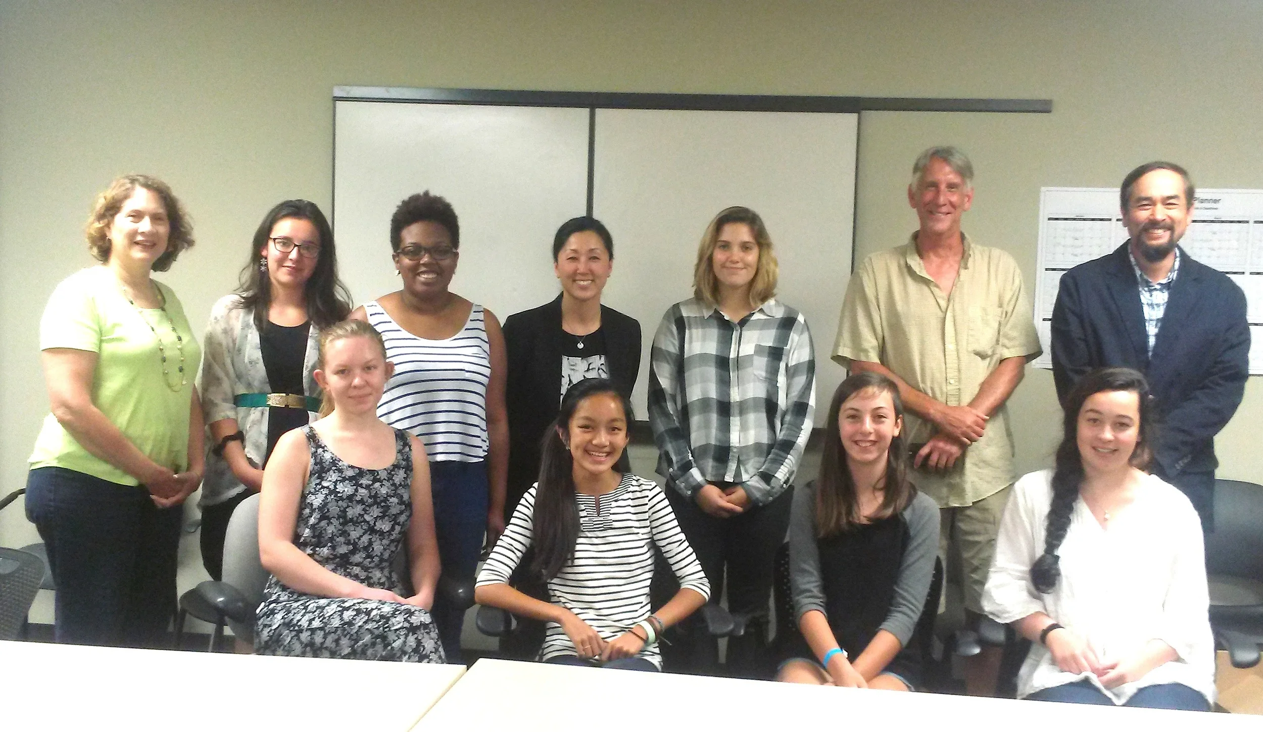 On Friday, July 8, our Carmel and Indianapolis team met with members of Indy's Office of Sustainability to discuss our Climate Recovery Resolution project. Participants included (starting from top left) Leslie Webb and Miranda from Carmel; Tabitha from Butler University, Melody Park from the Office of Sustainability; Cora from North Central High School; Jim Poyser, director of Youth Power Indiana; Matt Mosier from DPW; First row, Molly (IU), Vanessa (International School), Lillian (Sidener Academy) and Delia (Brebeuf Jesuit).