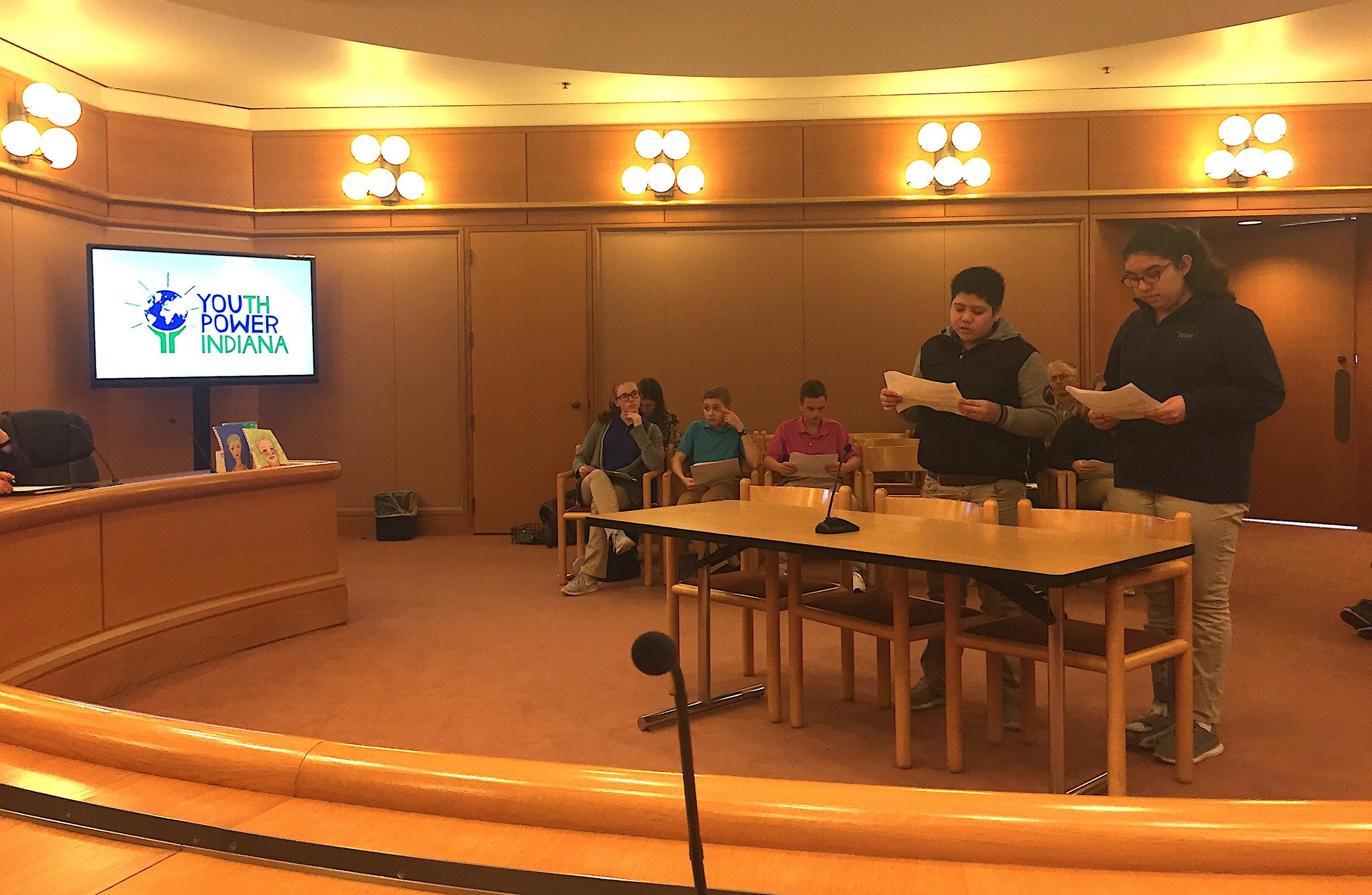 On Thursday, March 9, St. B students held a mock City Council meeting to practice their testimonials.