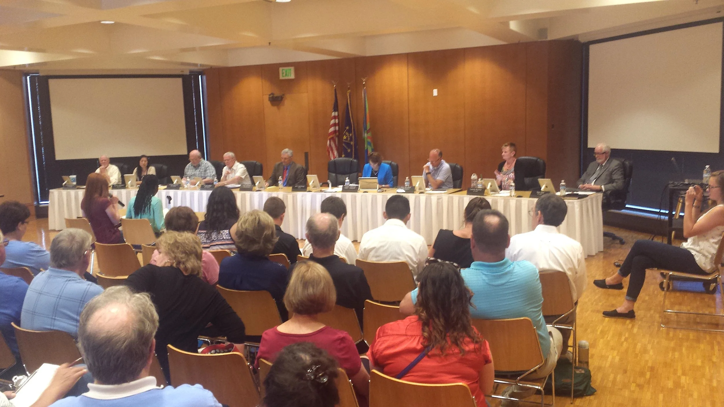 A full house was in attendance and the students received thunderous applause after. Numerous city councilors thanked the students.