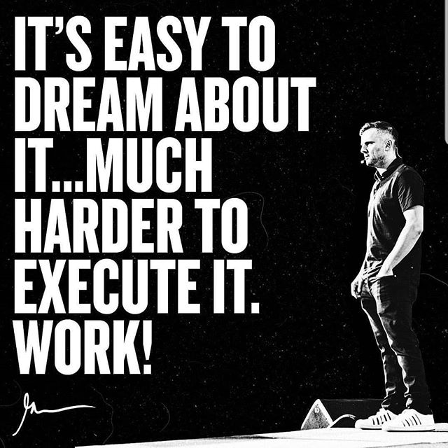 Good morning it's Monday, and another day to work towards your goals. Use this quote from @garyvee to fuel your drive.

#makeshithappen #stayfocused #learnandgrow #enjoylife