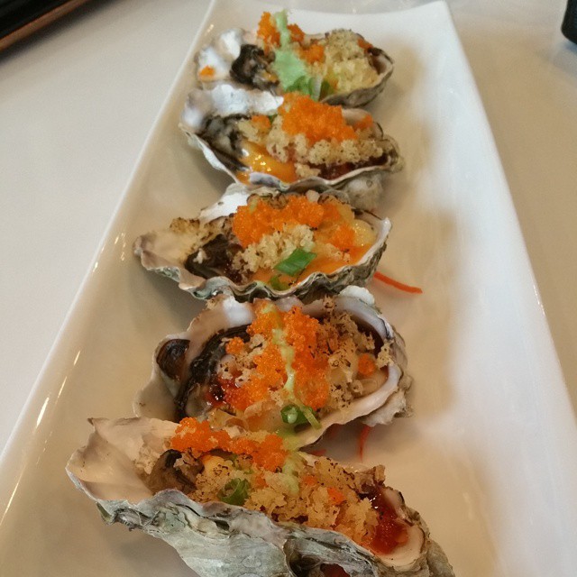 grilled oysters at #iprive #chefsofinstagram #yum #foodie #oyster