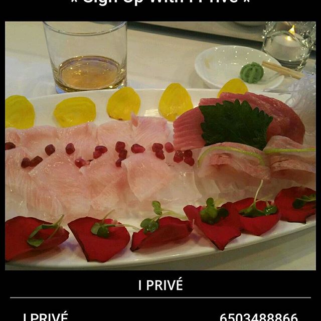 Sashimi plate at #iprive #foodie #sushi