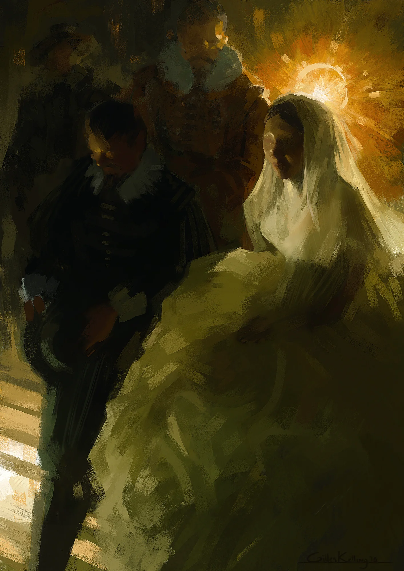 Leaving the Reception