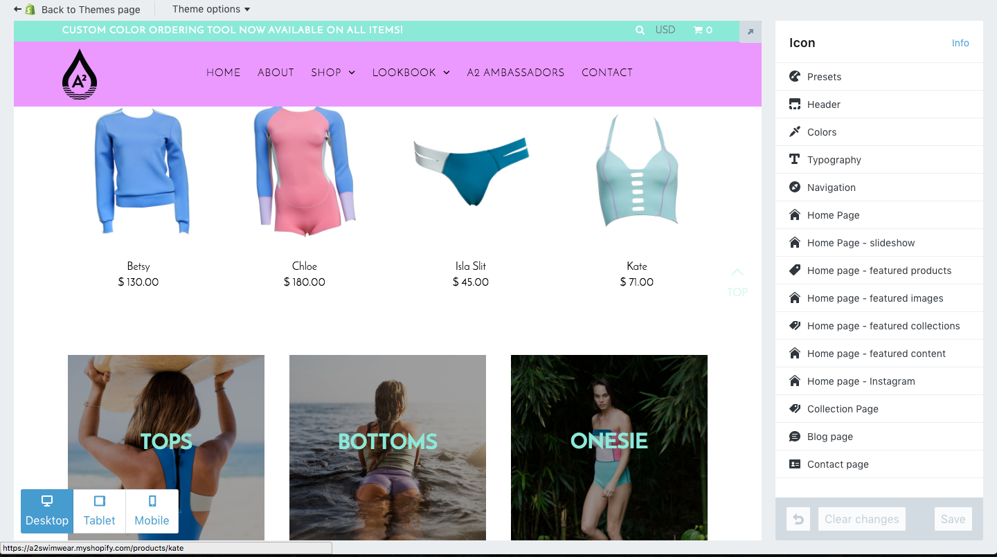 Built on Shopify.