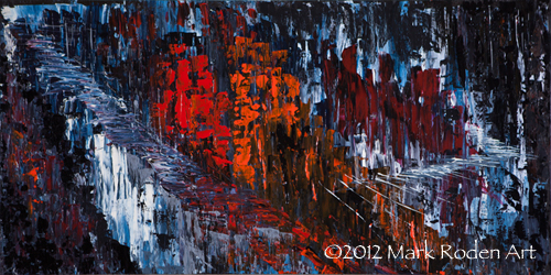 '27 Trail, 24" x 48" Acrylic on Wood Panel, 2012