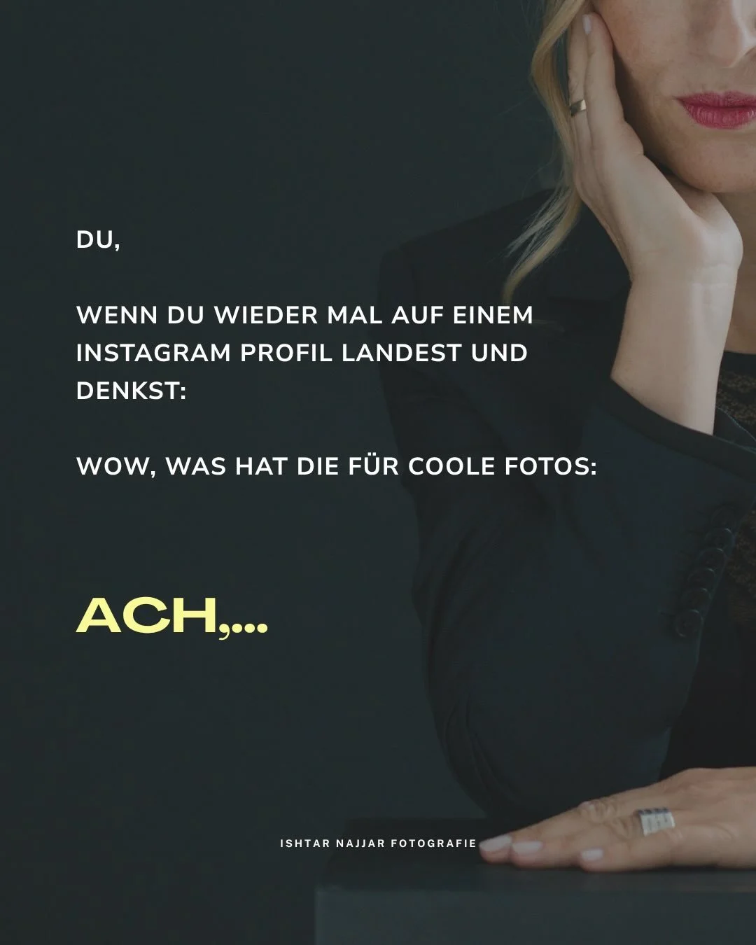 Ich h&ouml;re das wirklich oft. Immer etwas anders formuliert, aber immer dieselbe Sorge dahinter, noch nicht bereit zu sein f&uuml;r ein Shooting.

Und ich versteh&rsquo;s: Man wartet irgendwie auf eine neue Version von sich - aber die ist doch scho