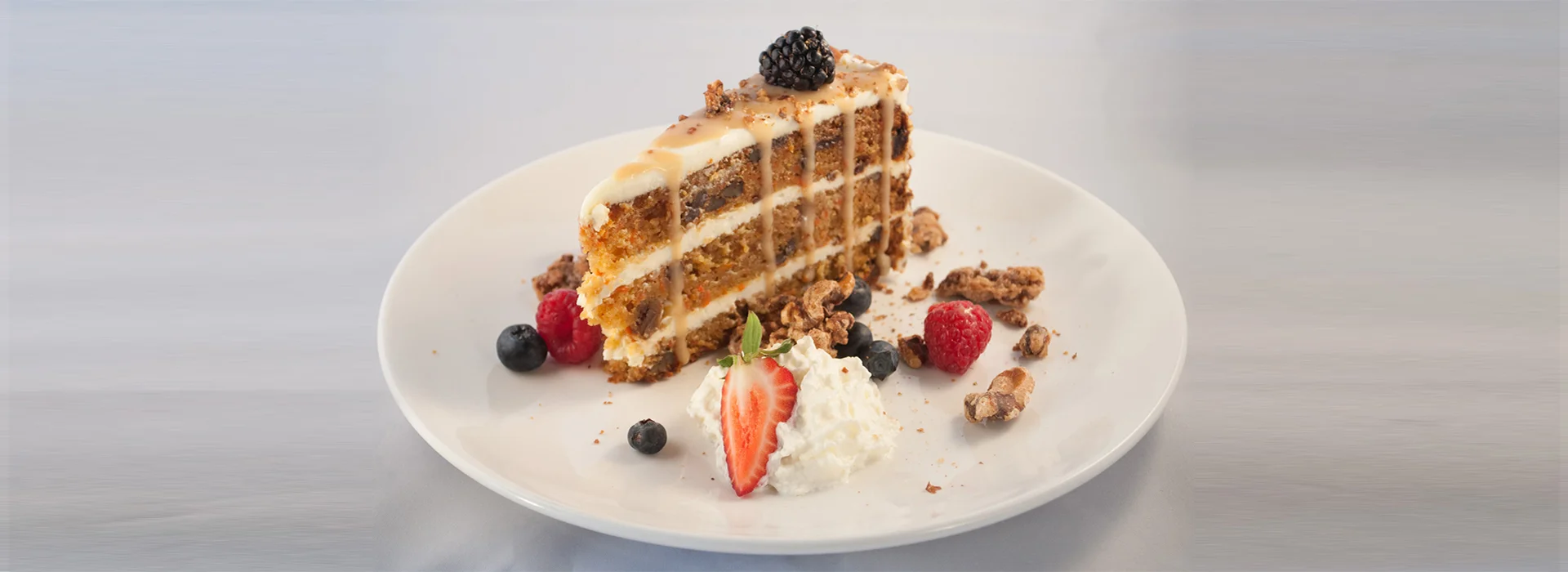 Julie's Carrot Cake with Rum Butter Sauce