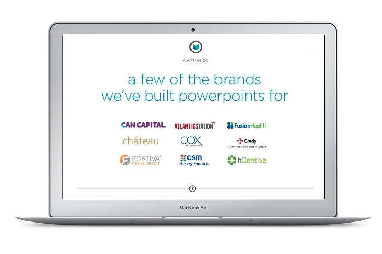 A slide that let's the audience know they are indeed the correct audience.