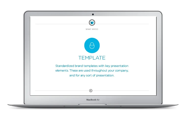 Again, one main idea per slide helps to engage the audience. The presentation would continue in this manner, with additional interior content and finally conclude by reiterating the main point made at the beginning of the presentation.