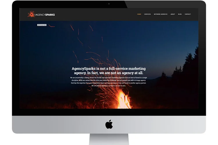 AgencySparks website, built with a Squarespace template: http://www.agencysparks.com/