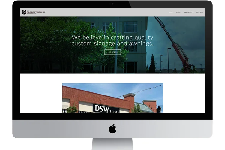The Garrett Group website, built with a Squarespace template: http://www.ggic.net