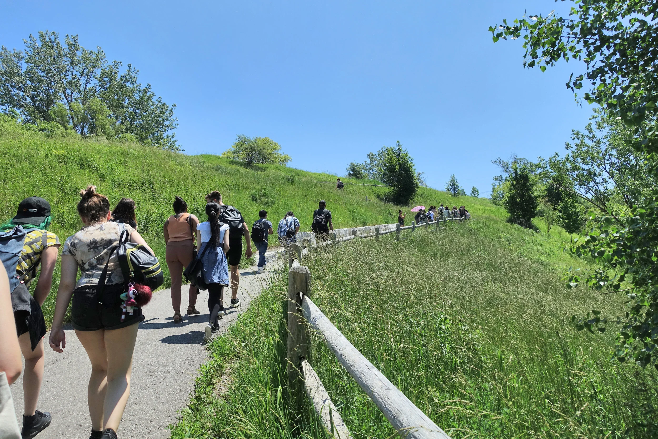 The reclaimed brownfield around EGBW has become a popular destination for hikers and visitors of the community.