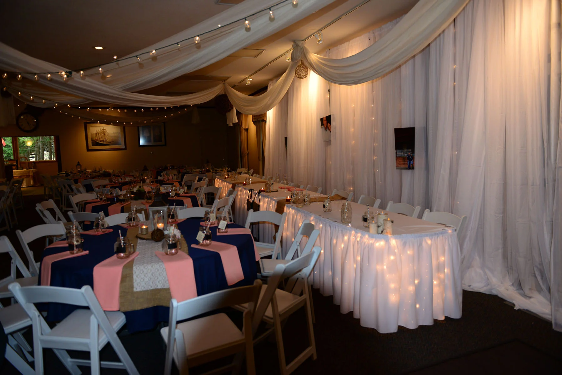 Pink and Blue Wedding