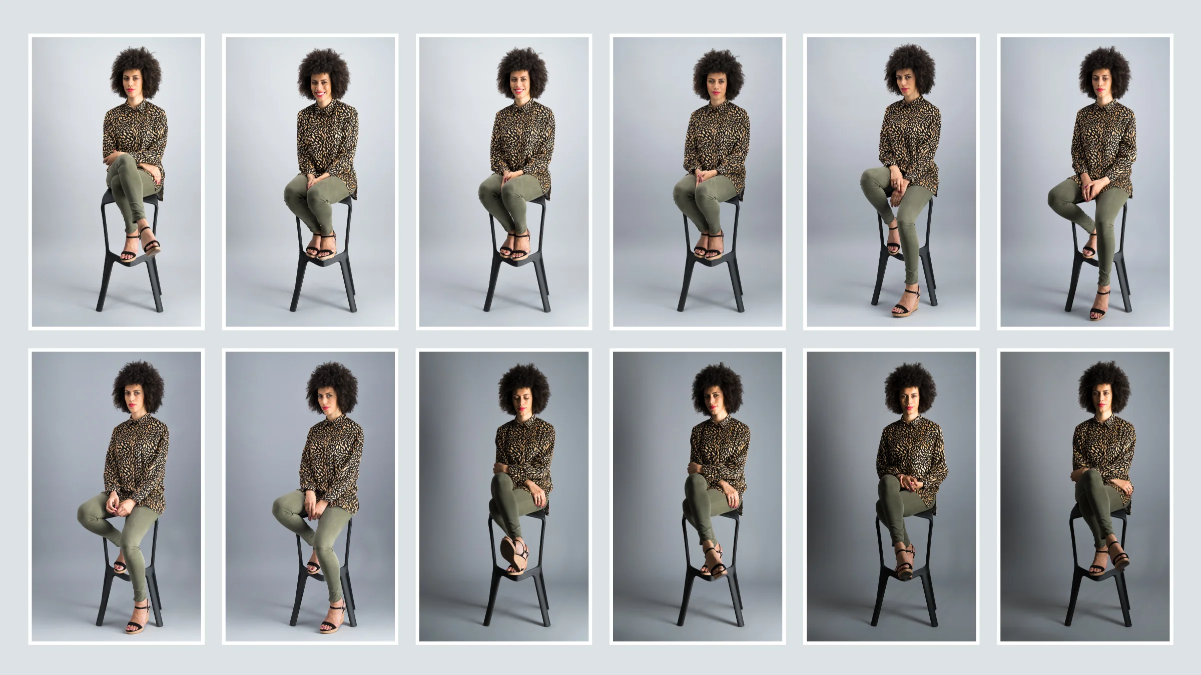By playing around with the lighting on your set, you can create very diverse effects in your pictures. 