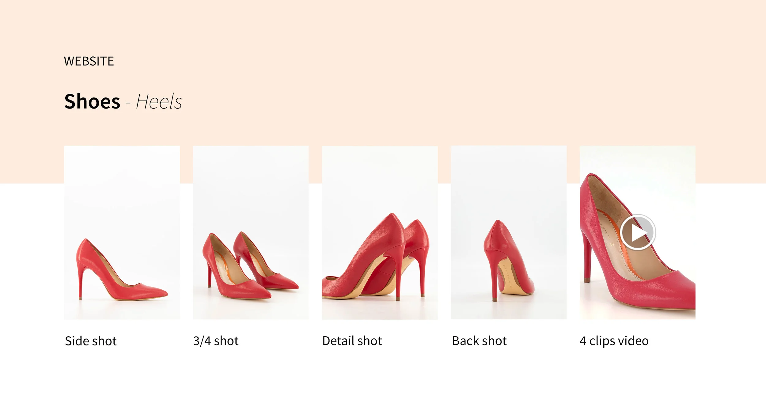 How to choose your angles for footwear photo and video shoots