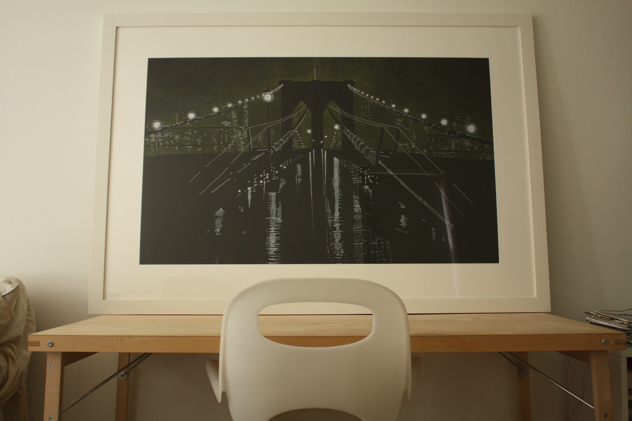 "Tight Rope" Complete, Framed & In-situ