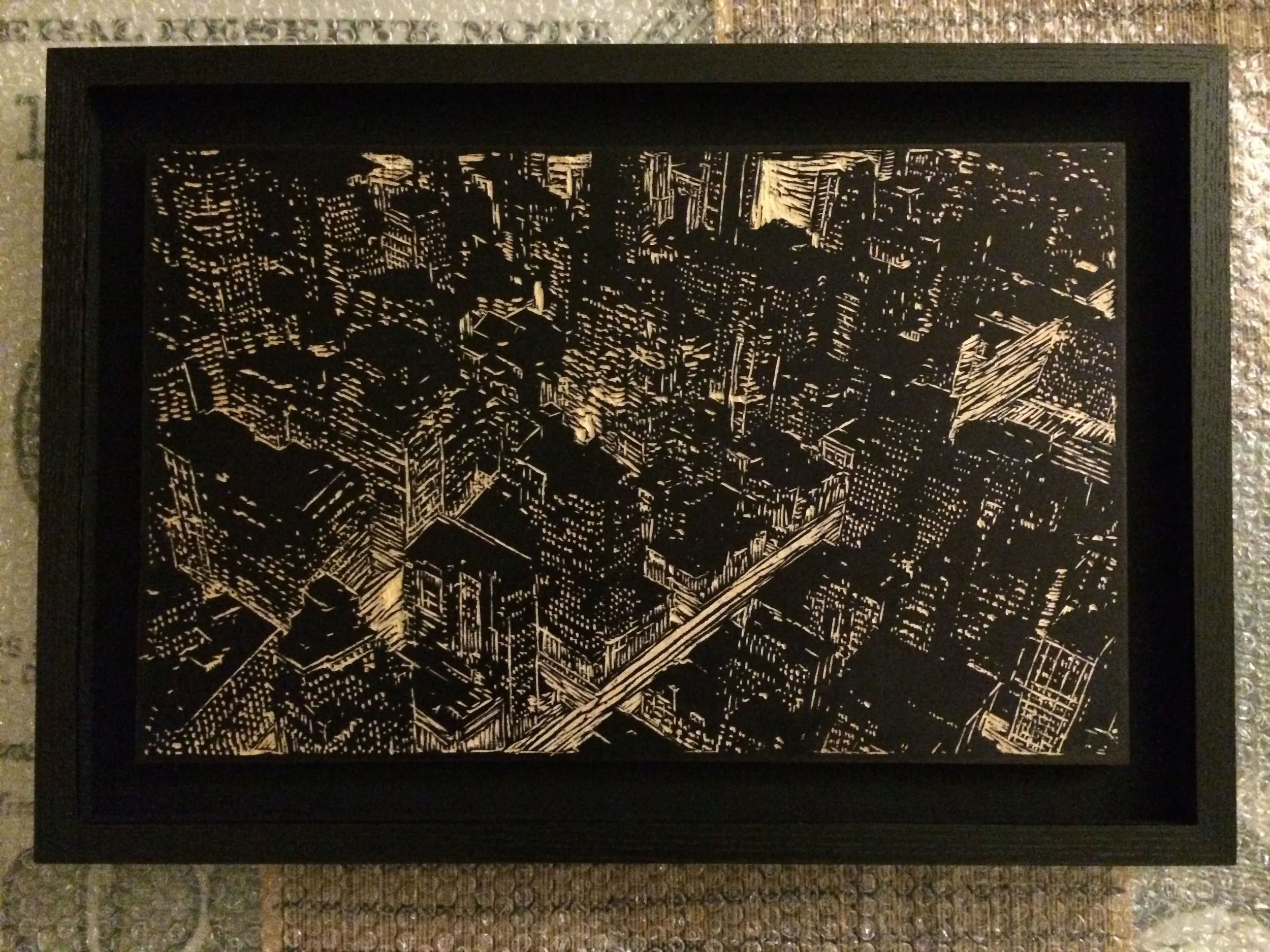 Original Woodblock Framed