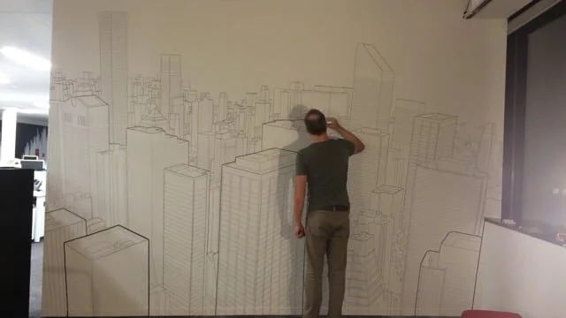 Final wall at saatchi & saatchi NYC headquarters 03