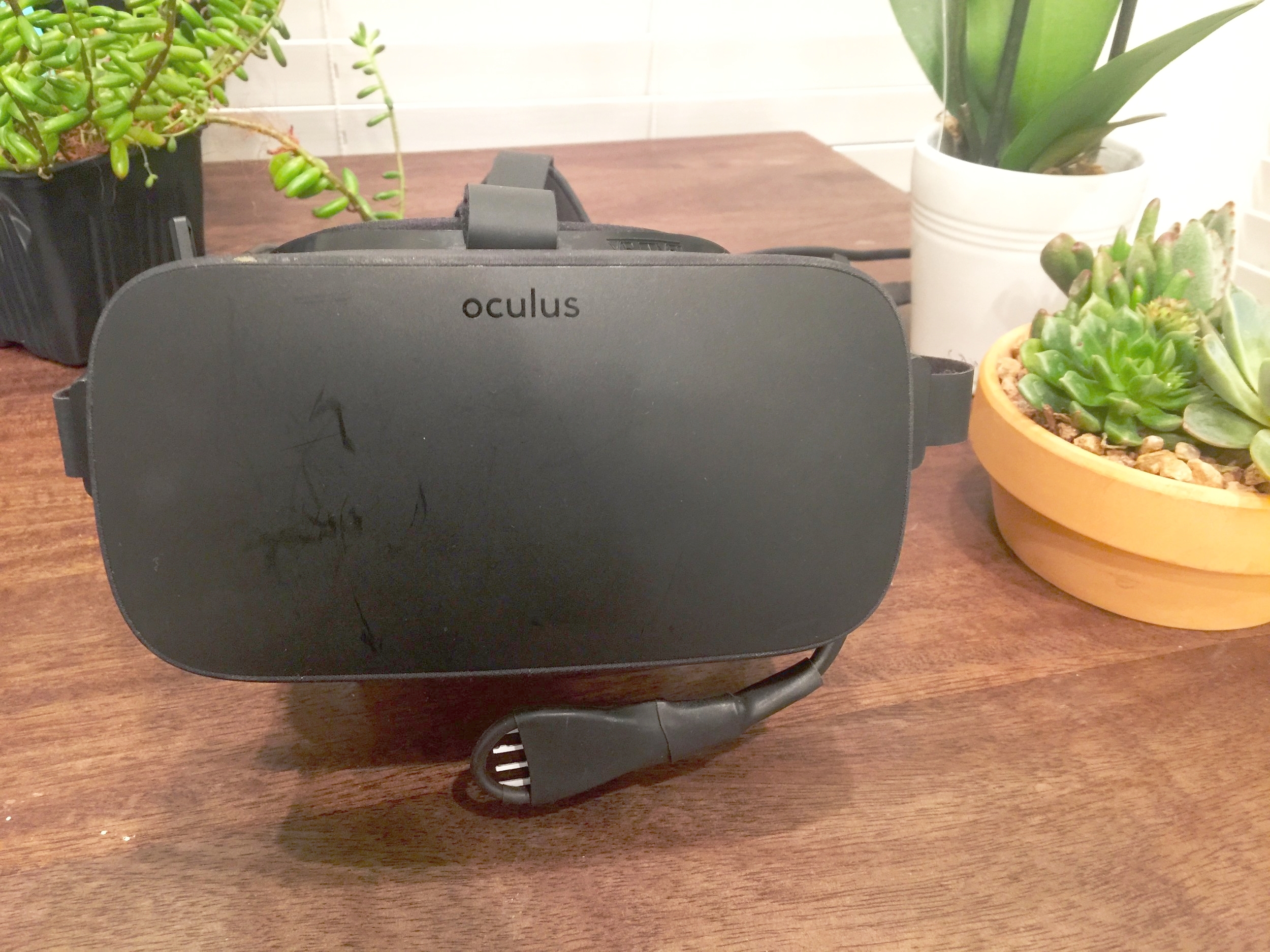 Breathing sensor mounted on Oculus Rift HMD