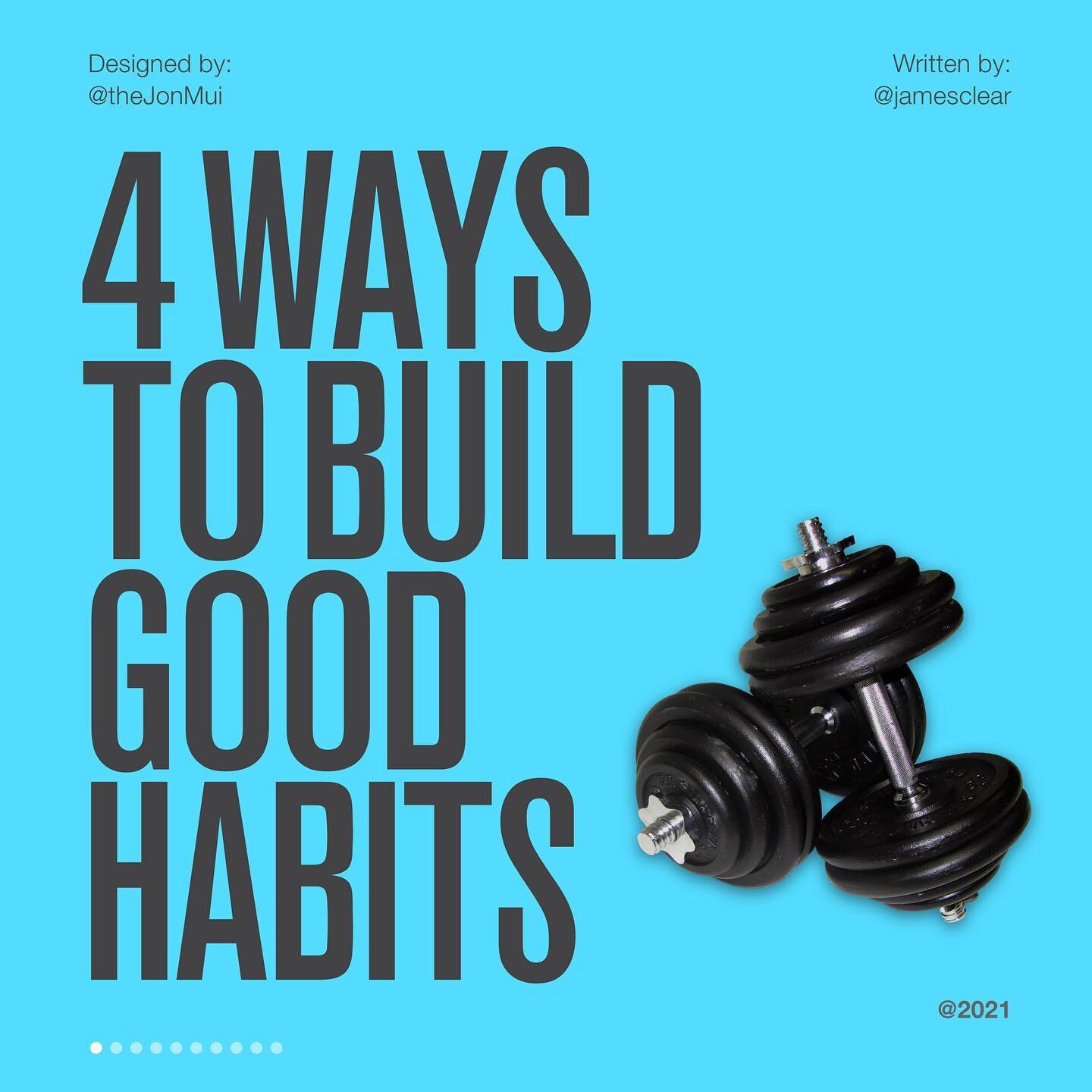 Let's start 2021 🥳 off right with some tips for getting back on track⁣
⁣
or better yet, reinforce our good habits even further.⁣
⁣
Each of our habits (however small) make up our life and⁣
⁣
the most effective way to change our habits are to focus ⁣
