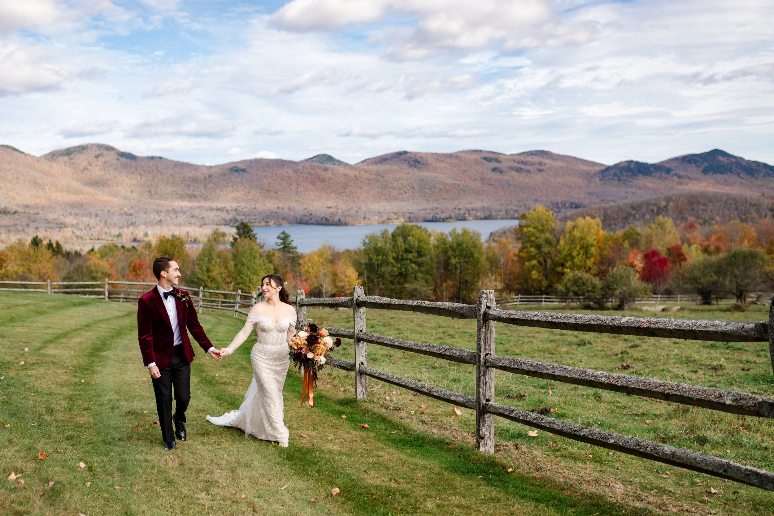 An Unforgettable October Wedding at Mountain Top Resort: Romance, Foliage, and Joy in Vermont