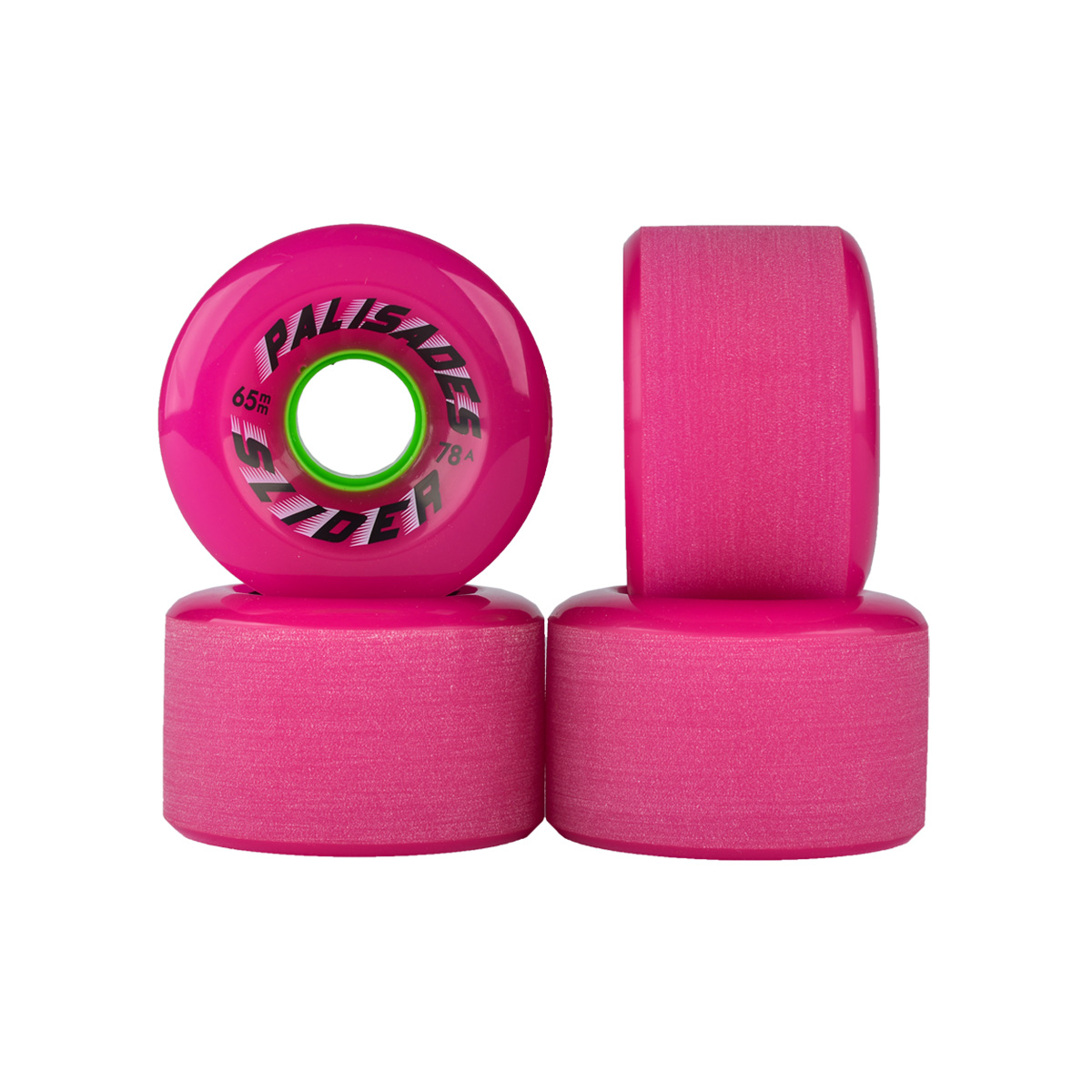 Stone ground center set w/radial edges. Pink