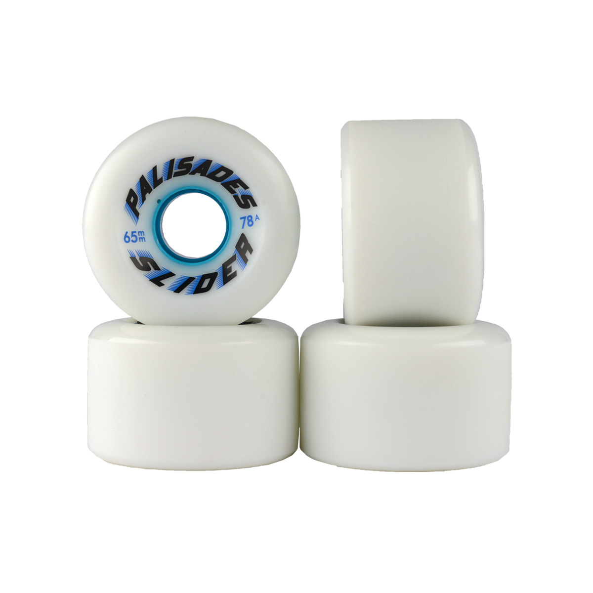 Stone ground center set w/radial edges. White